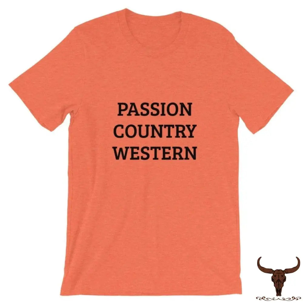 Aanpasbaar Westelijk Unisex T-Shirt Oranje / S
