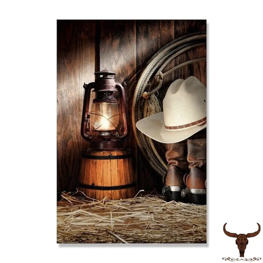 Wild West Ranch Schilderij Hoed / 30X45Cm
